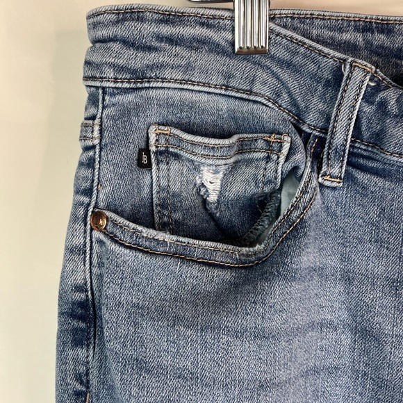 Judy Blue slim bootcut jeans‎ size 15/32 stretch high rise split ankle - Picture 3 of 6